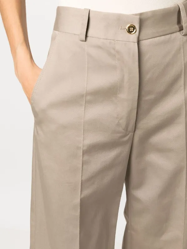 【Patou】パトゥ テーラード ハイウエスト パンツ Patou Iconic テーラードパンツ | ニュートラル | FARFETCH JP