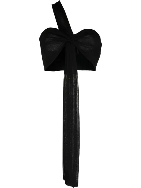 Giorgio Armani lamé twisted bustier top
