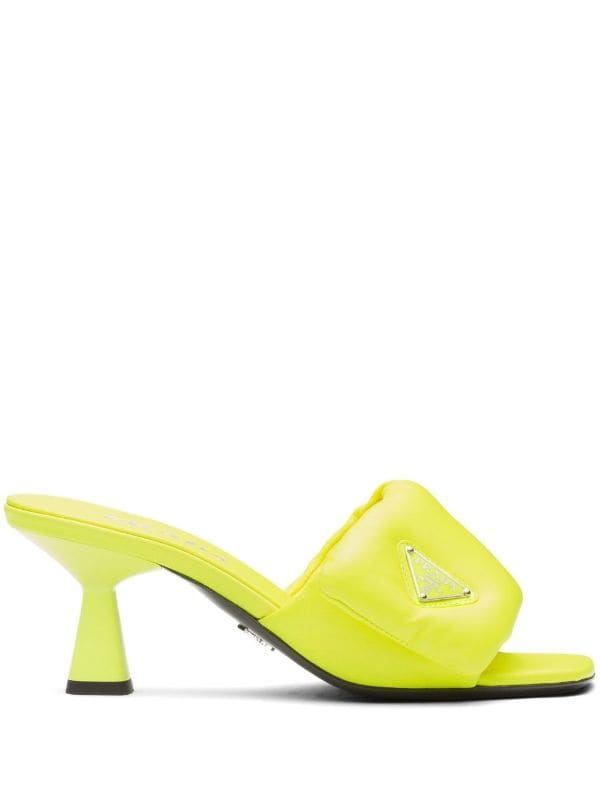 Prada Soft 65mm Nappa Leather Mules - Farfetch