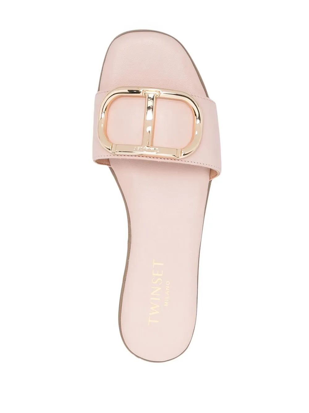 Twinset Logo Sandals In Pink