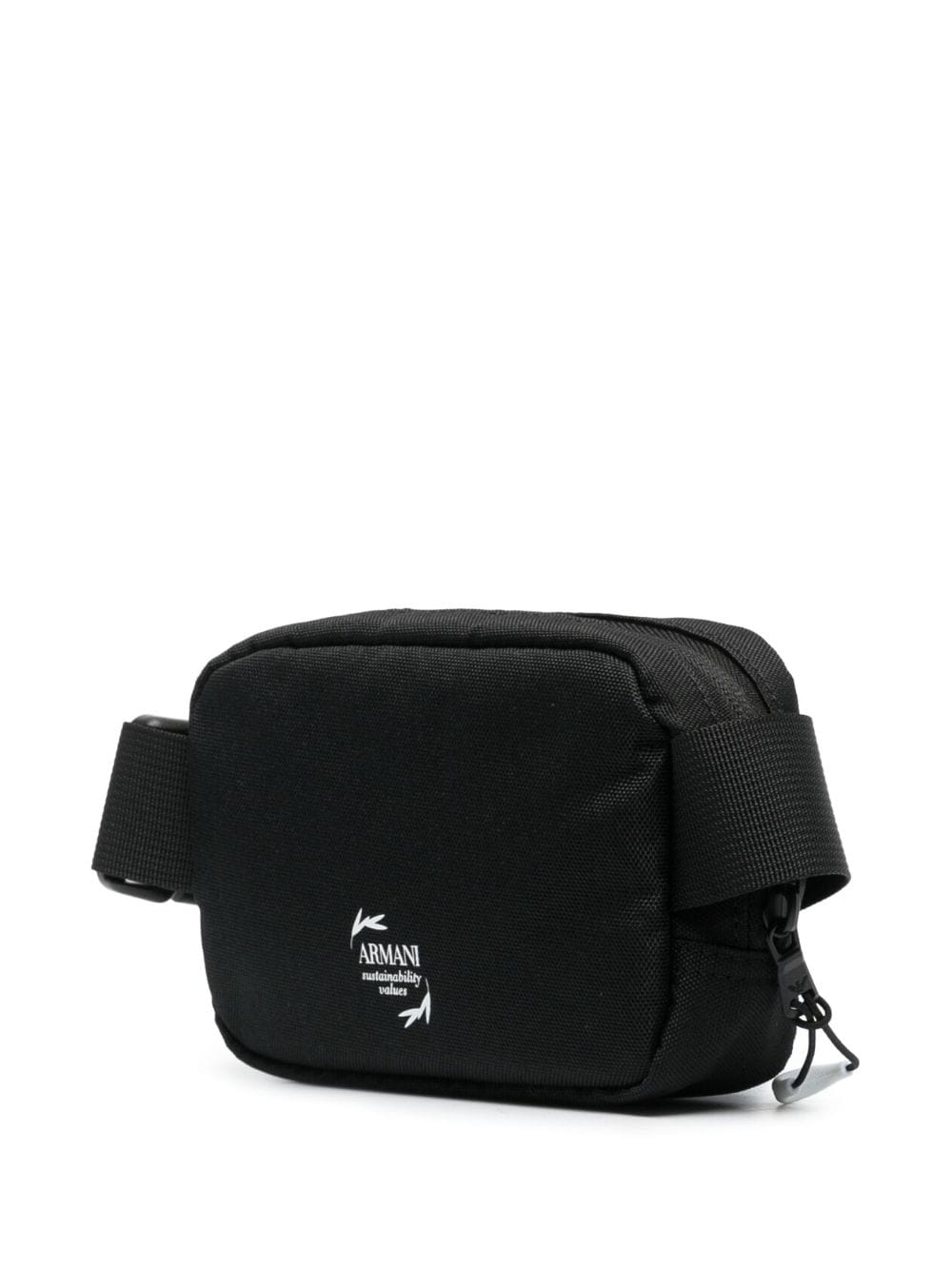 Shop Ea7 Logo-print Belt Bag In Black