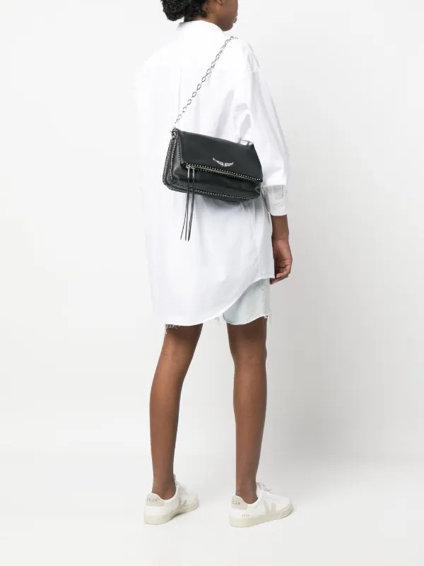 Zadig&Voltaire レザーショルダーバッグ | ブラック | FARFETCH JP
