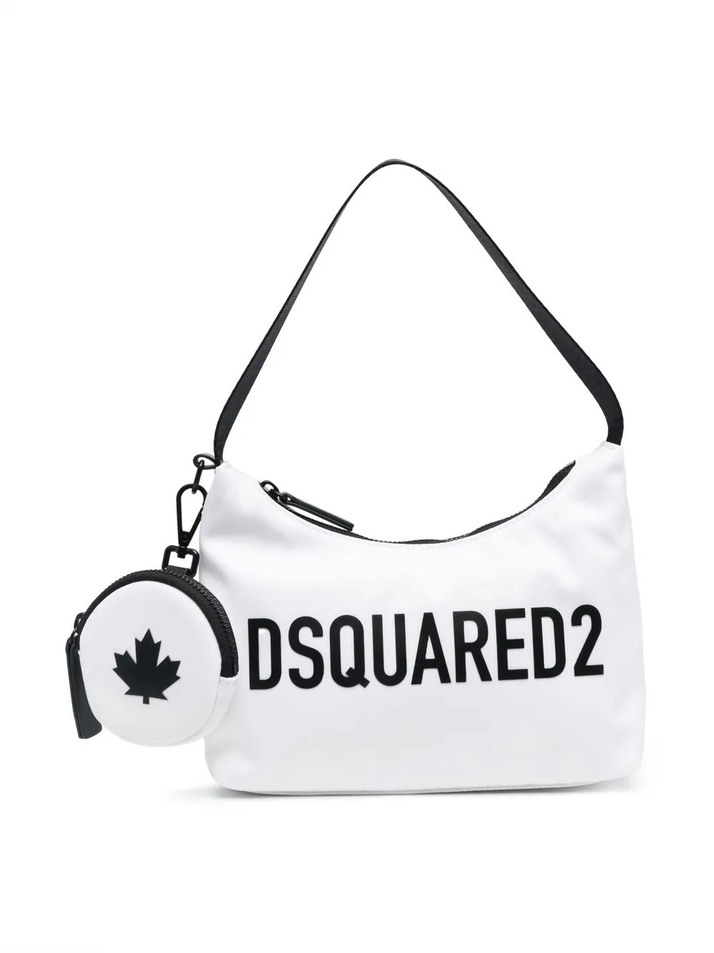 Dsquared2 Kids' Embossed-logo Shoulder Bag In White