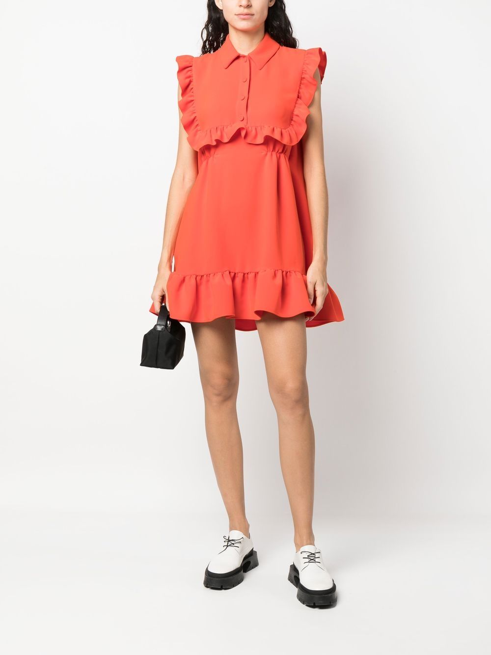 Sportmax Blousejurk met ruches Oranje