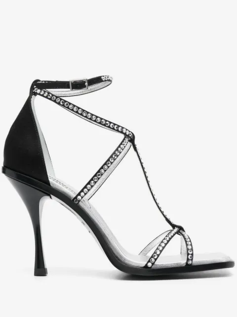 DSQUARED2 Sandalen mit Kristallen