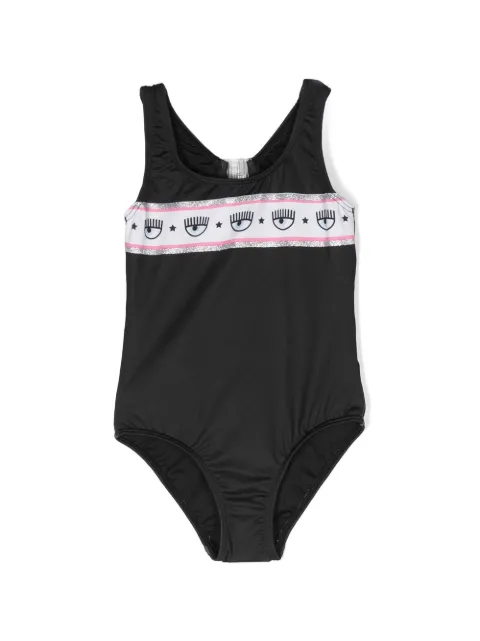 Chiara Ferragni Kids Maiô com detalhe de logo
