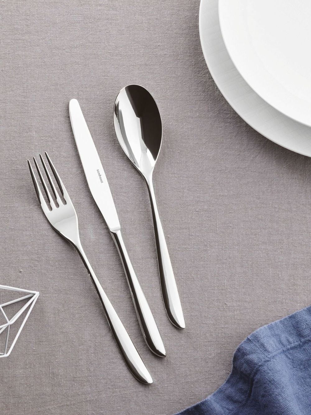 Shop Sambonet Leaf Stainless-steel Cutlery (set Of 24) In Silver