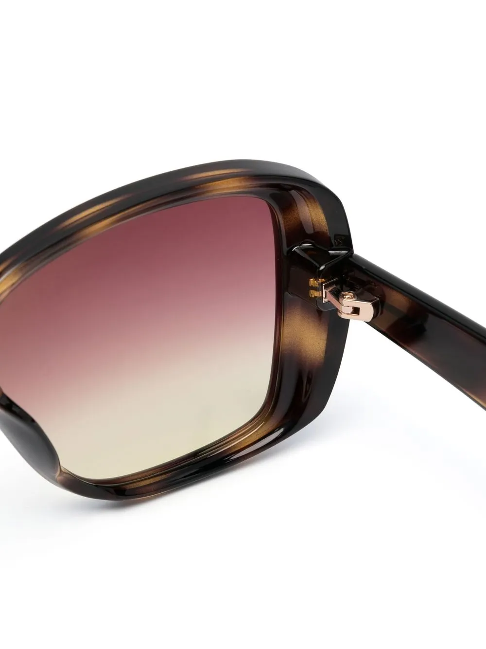 Tom Ford Oversized-sonnenbrille In Schildpattoptik In Brown