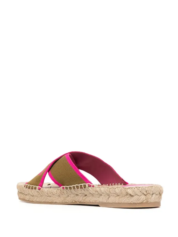 White sole store sandals