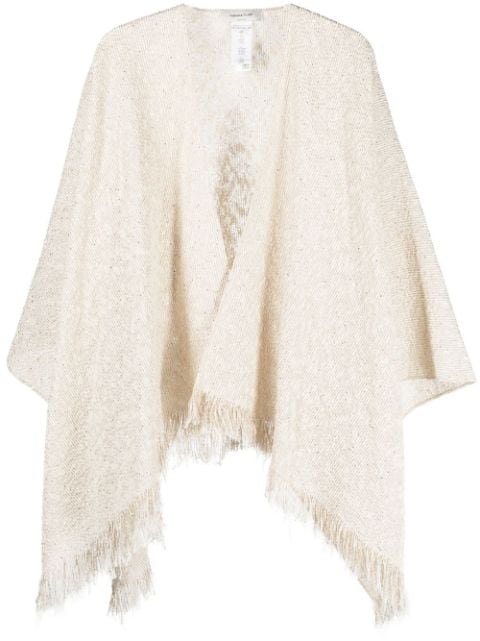 Fabiana Filippi fringed cotton-blend shawl