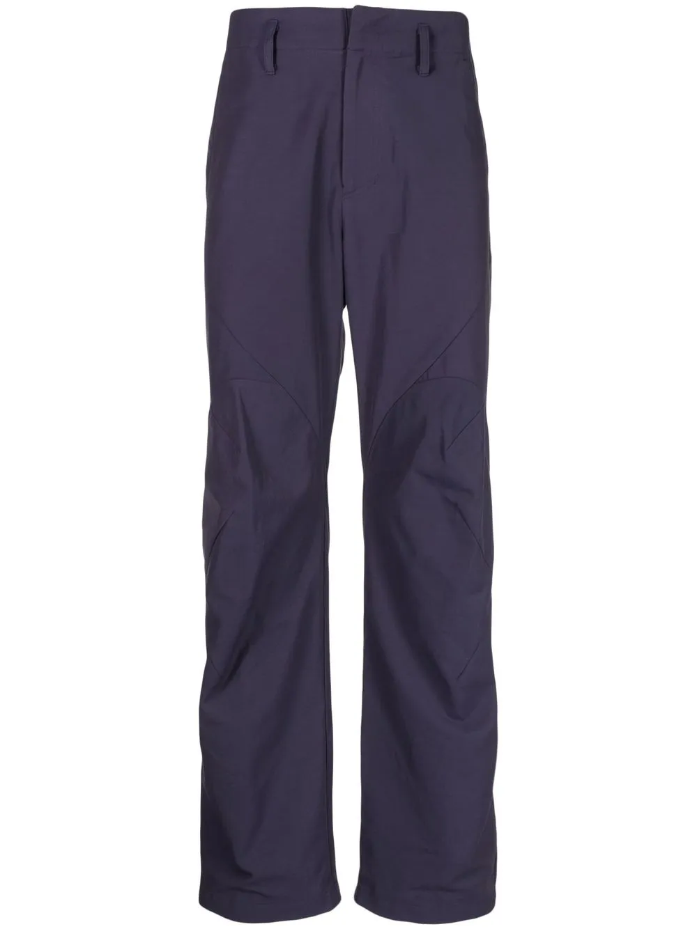 Post Archive Faction pantalones rectos con tiro medio | morado | Image 1