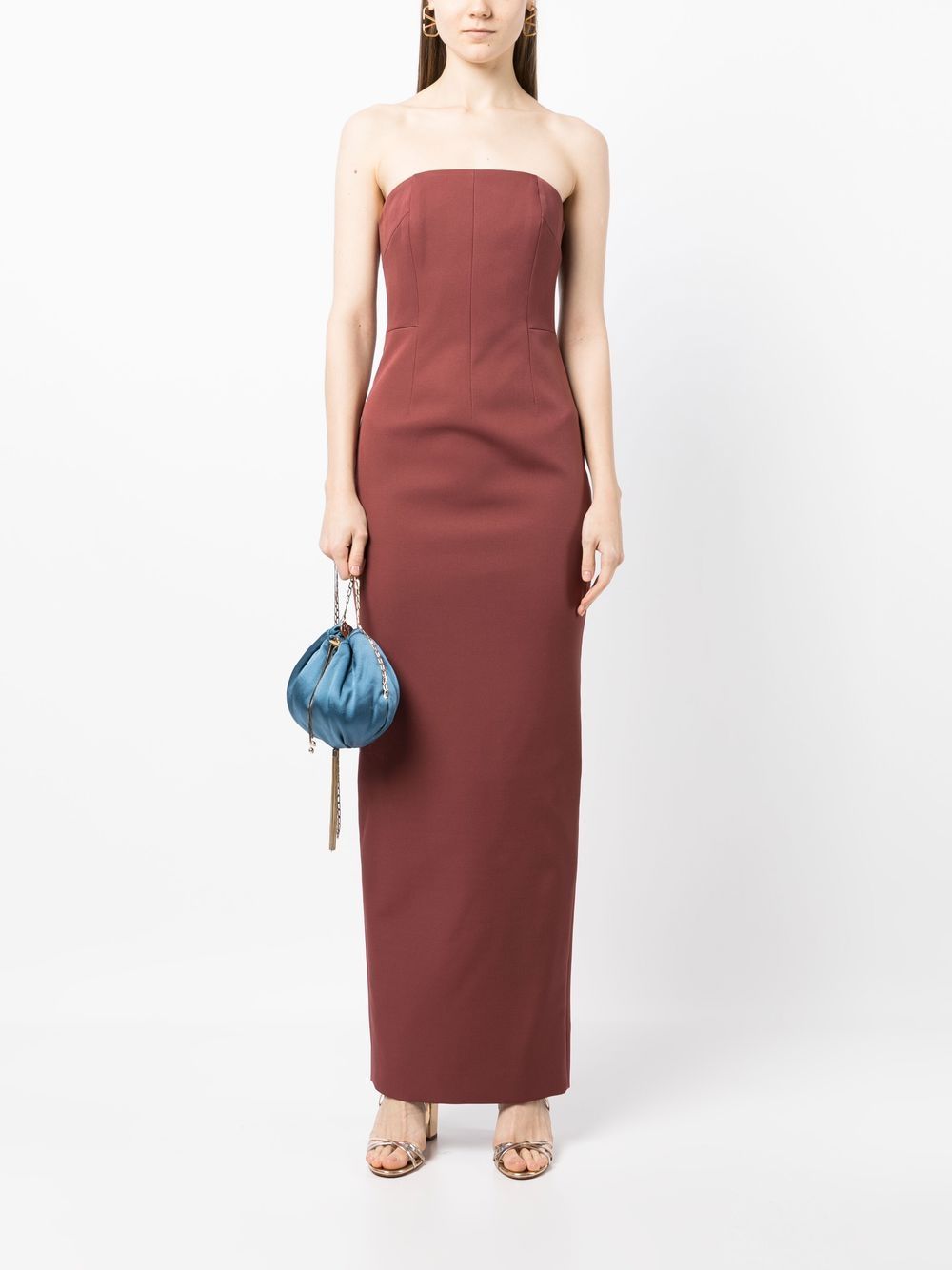 Rachel Gilbert Mouwloze maxi-jurk - Bruin