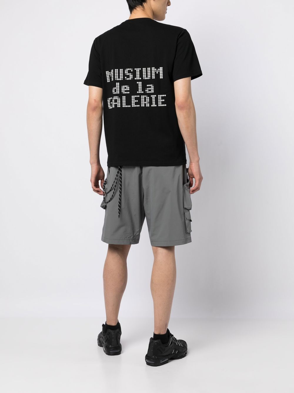 Shop Musium Div. Logo-print Cotton T-shirt In Schwarz