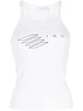 IRO logo-print tank top - White