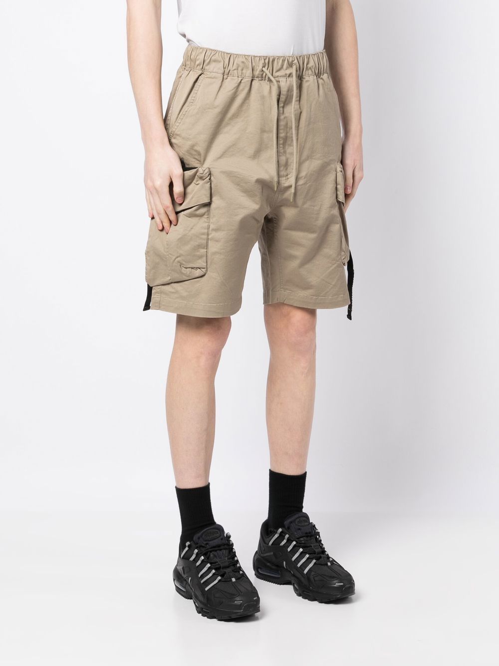 Musium Div Elasticated Waist Cargo Shorts In Nude Modesens