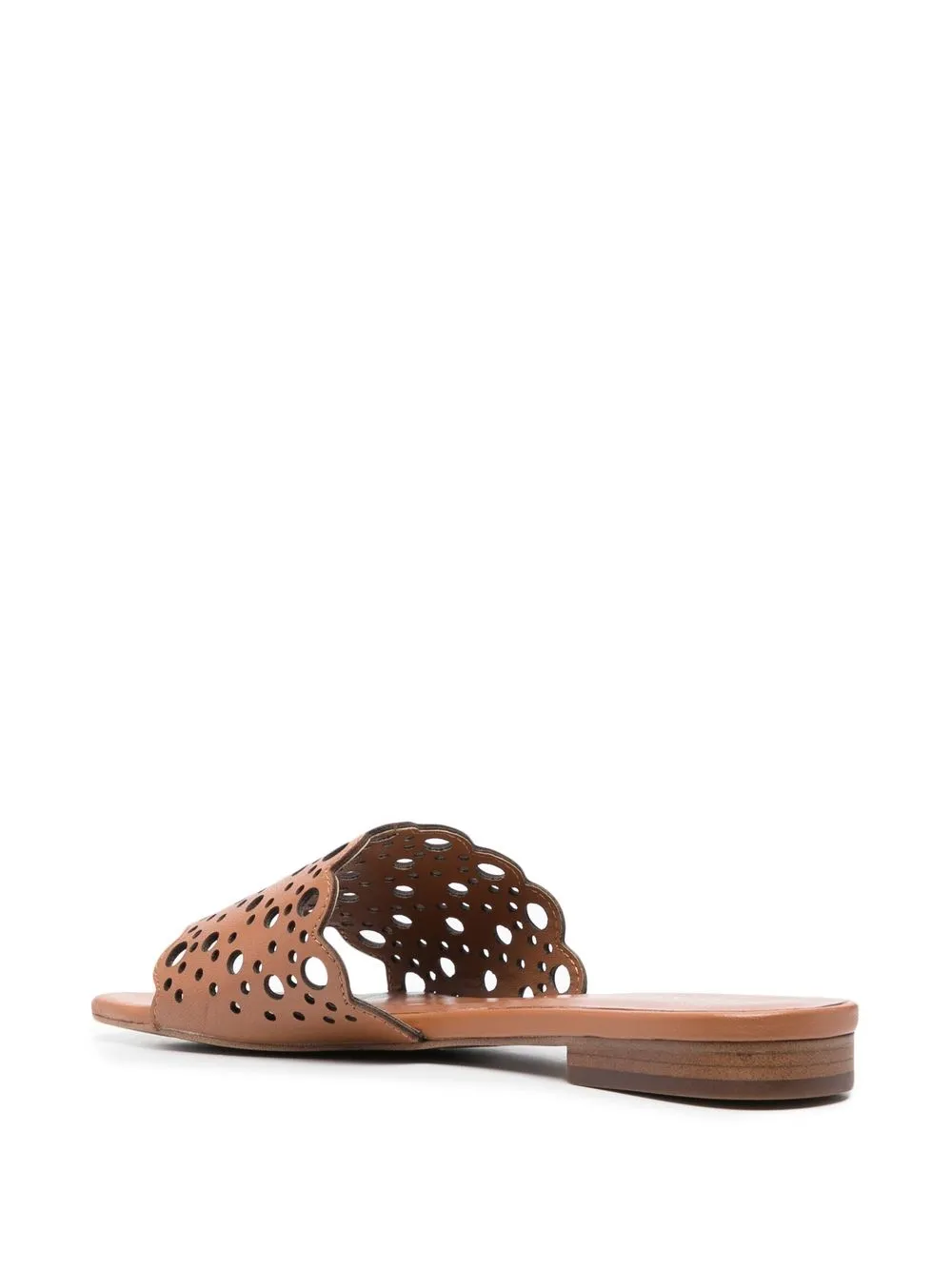 Twinset Slip-on Flat Sandals In Brown