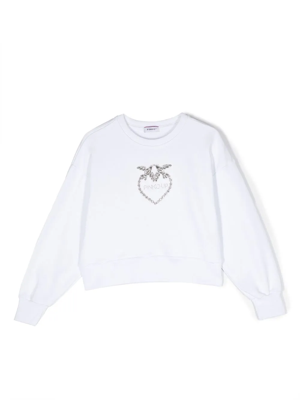 

Pinko Kids logo-embellished sweatshirt - White