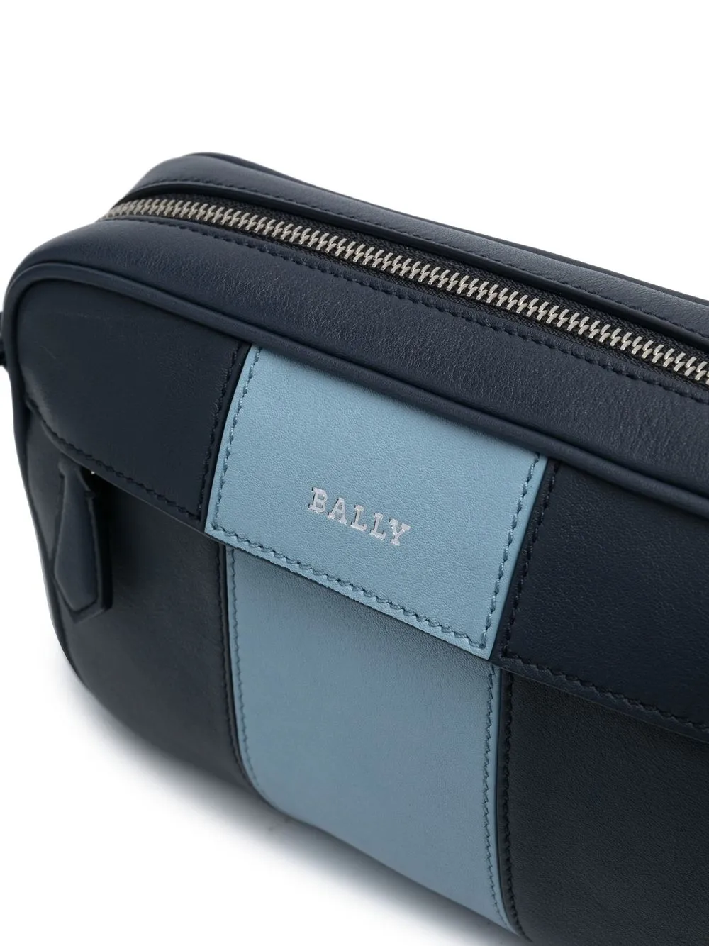 Bally Logostamp Leather Bag In Blau ModeSens