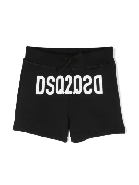 DSQUARED2 KIDS logo-print drawstring shorts
