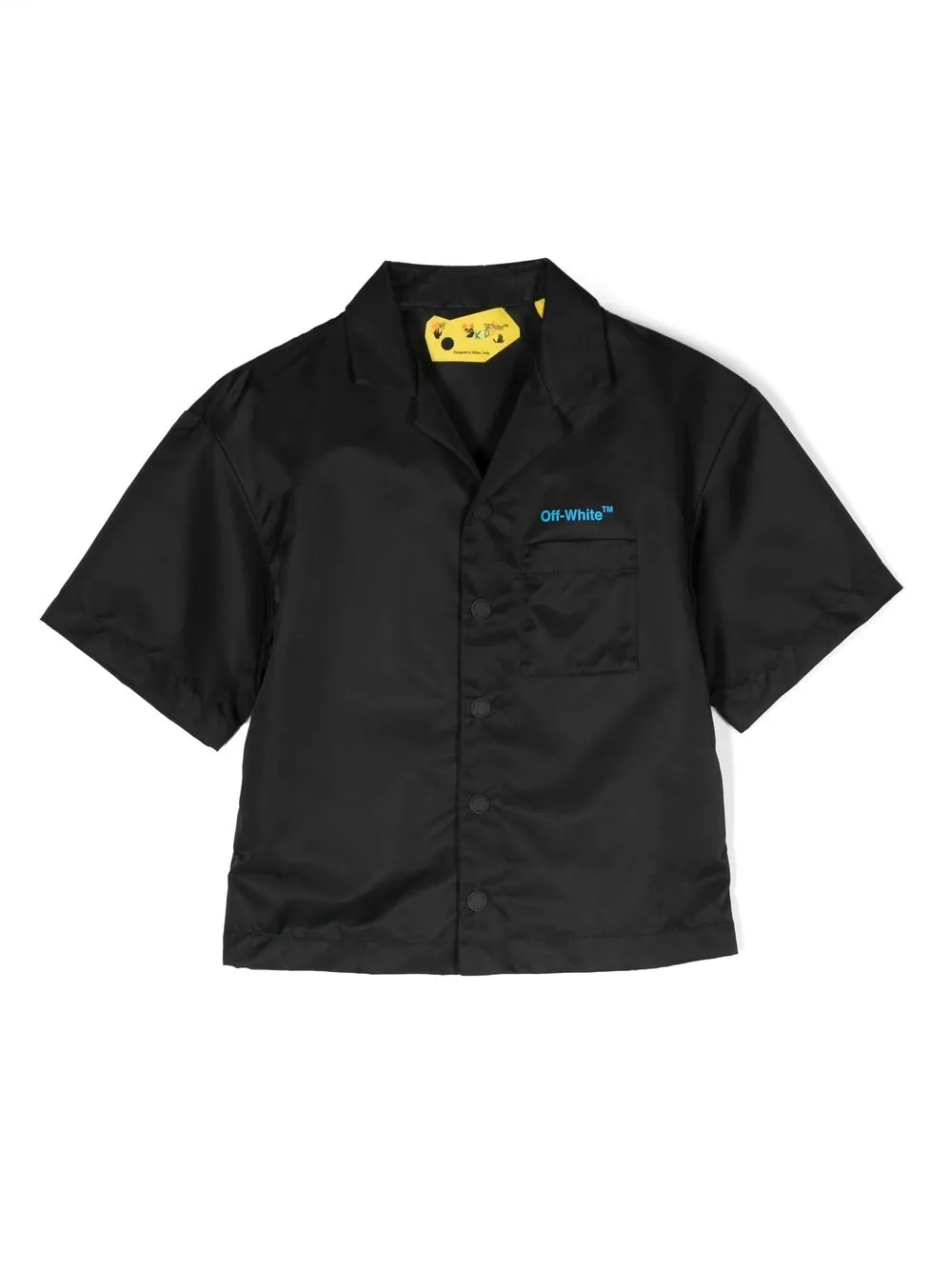 

Off-White Kids camisa manga corta con logo estampado - Negro