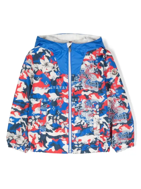 Moncler Enfant chamarra con estampado floral