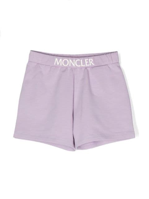 Moncler Enfant logo-waistband shorts