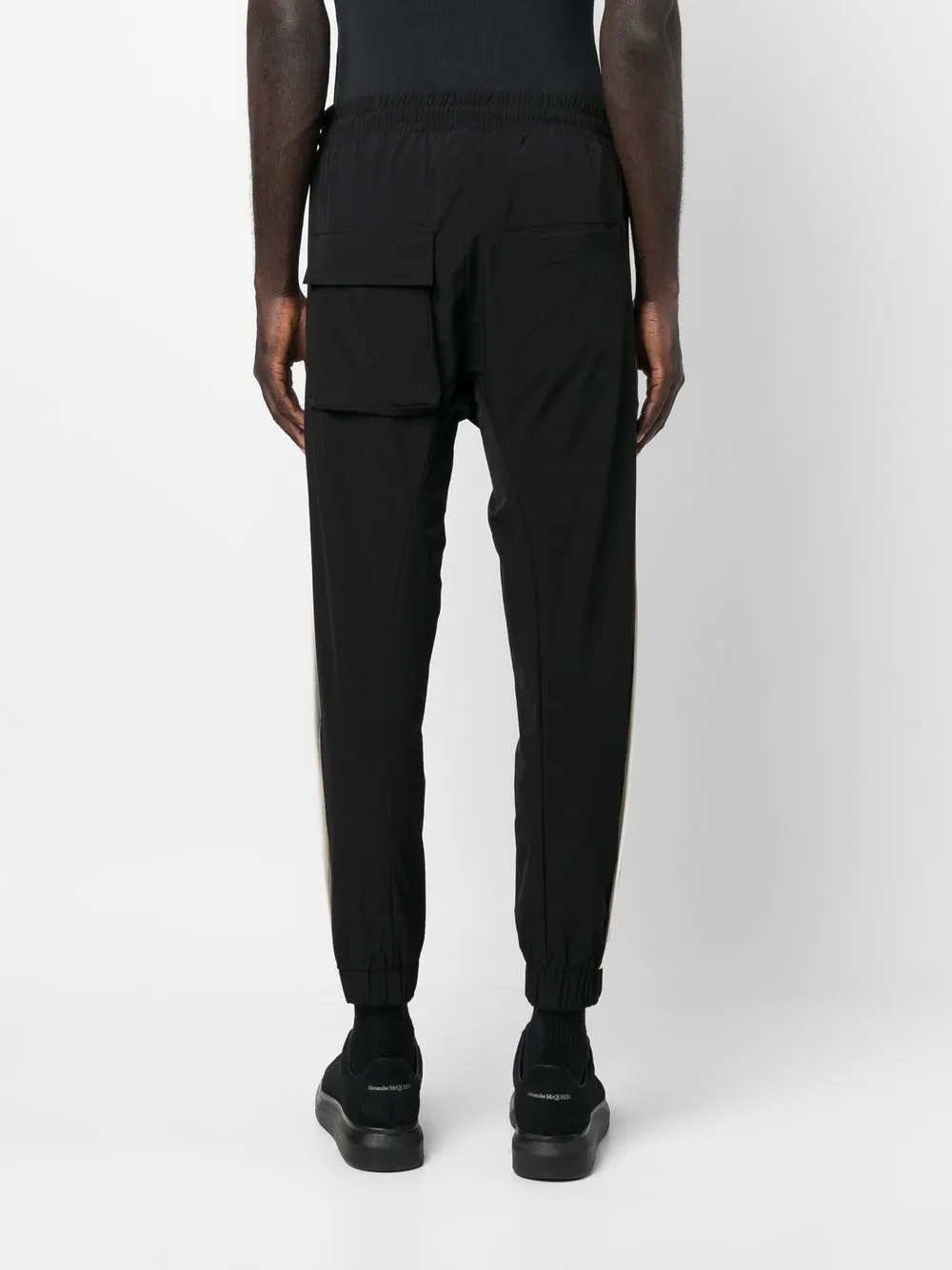 Thom Krom Slim-cut Drawstring Track Pants In Schwarz