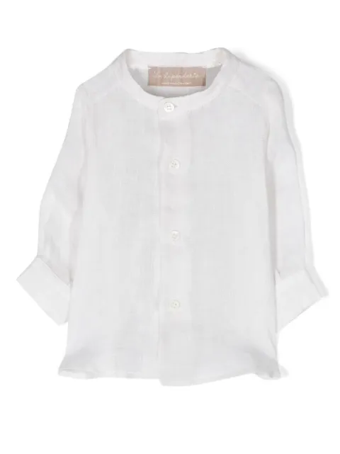 La Stupenderia long-sleeve linen shirt 
