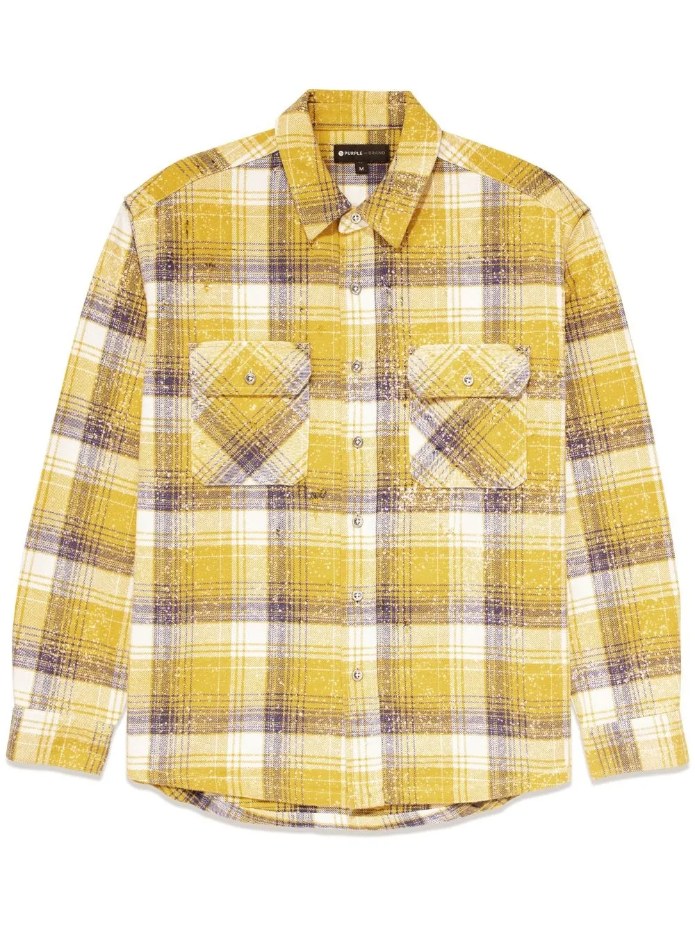 

Purple Brand paint-splatter long-sleeve shirt - Yellow