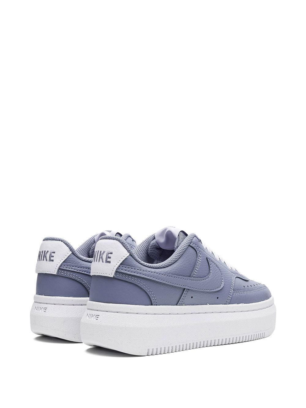 Shop Nike Court Vision Alta Ltr "ashen Slate/white/ashen Slate" Sneakers In Purple