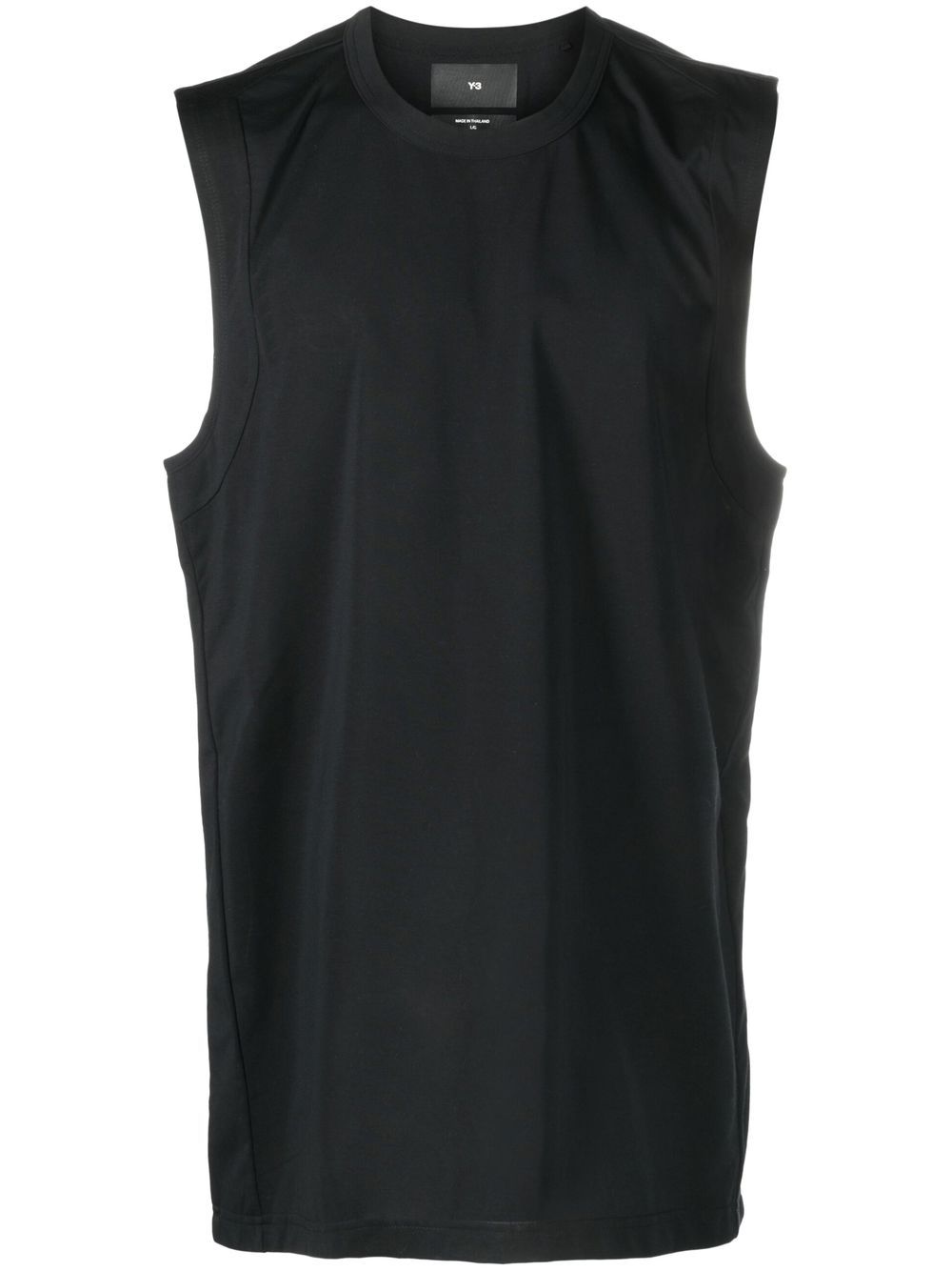 

Y-3 logo-print tank top - Black