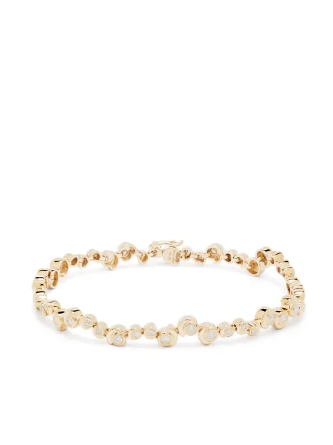 Yvonne Léon 9kt yellow gold Rivière Escargot diamond bracelet