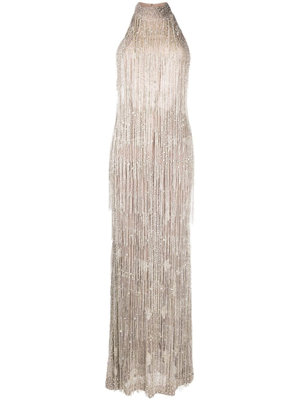 Rachel Gilbert Dante Embroidered Sleeveless Gown - Farfetch