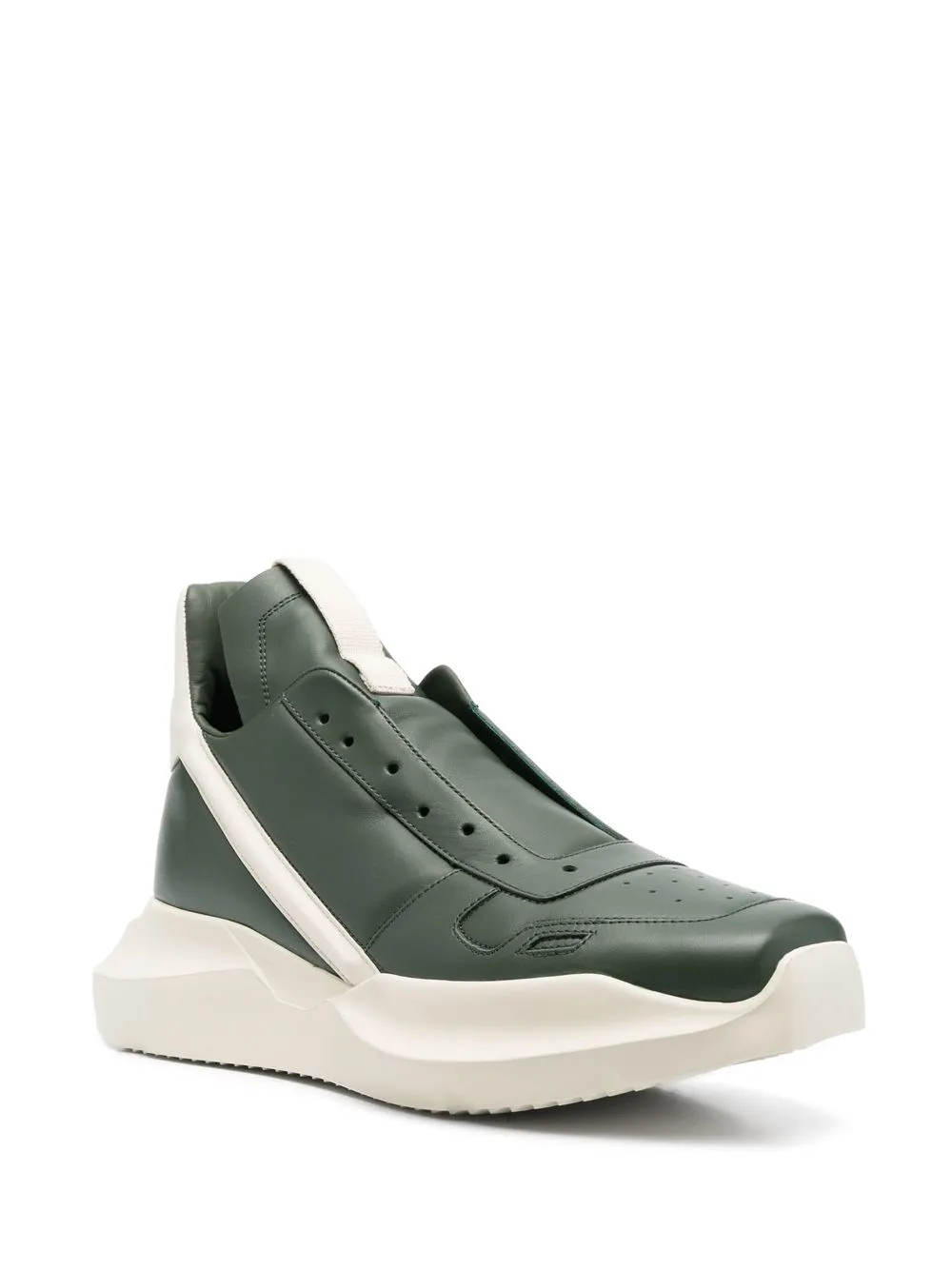 Shop Rick Owens Geth Low-top Sneakers In Grün