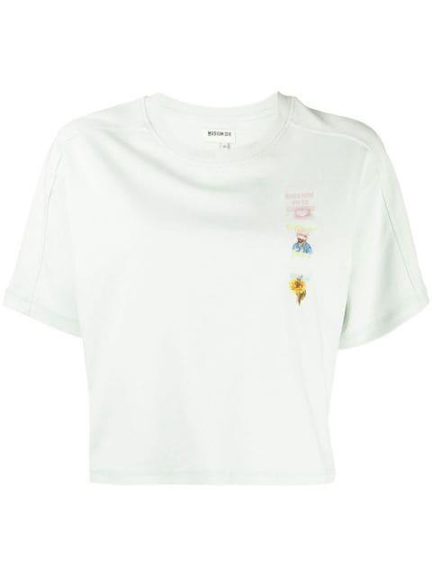Musium Div. cut-out-detail cotton T-shirt