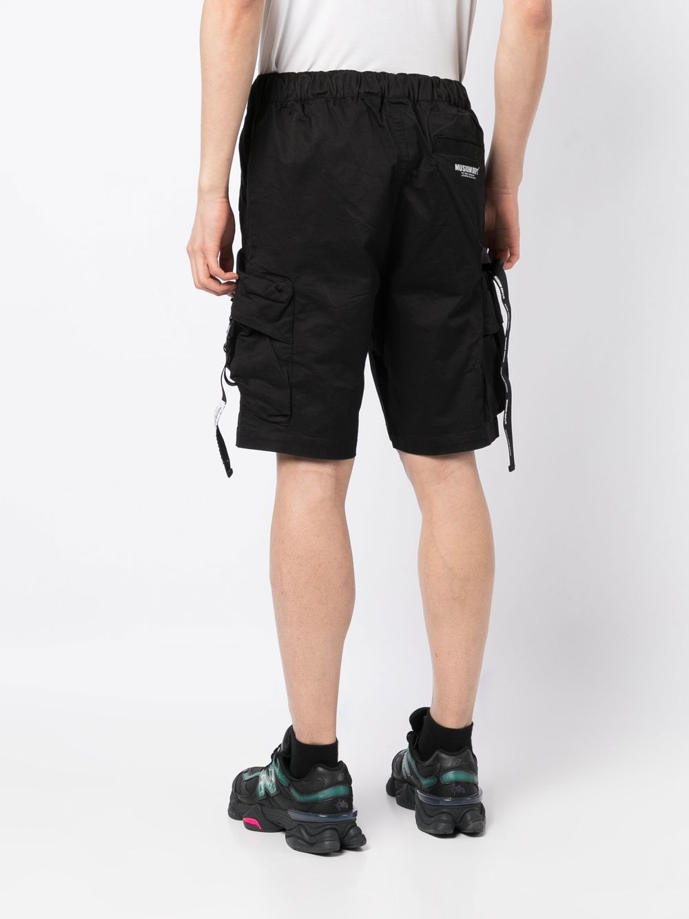 Shop Musium Div. Multi-pocket Shorts In Schwarz