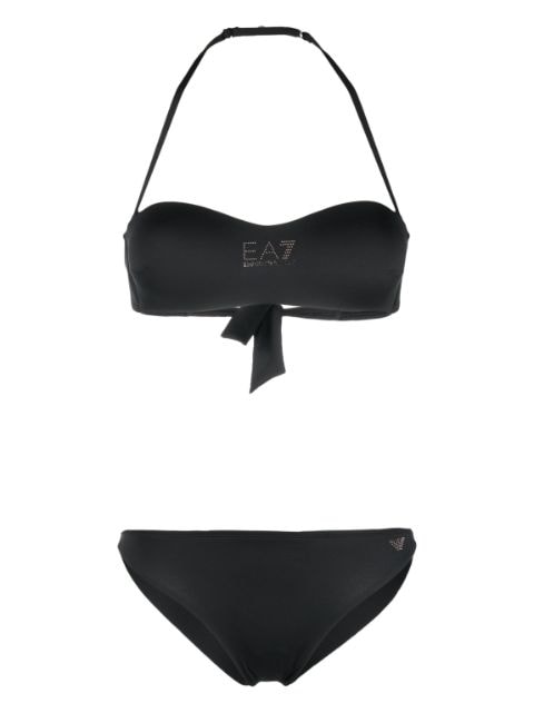 Ea7 Emporio Armani logo-embellished bikini set