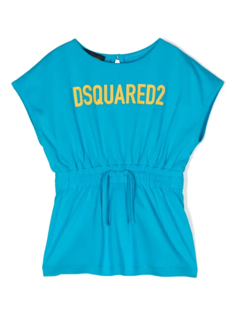 Dsquared2 Kids - logo-print drawstring-waist dress