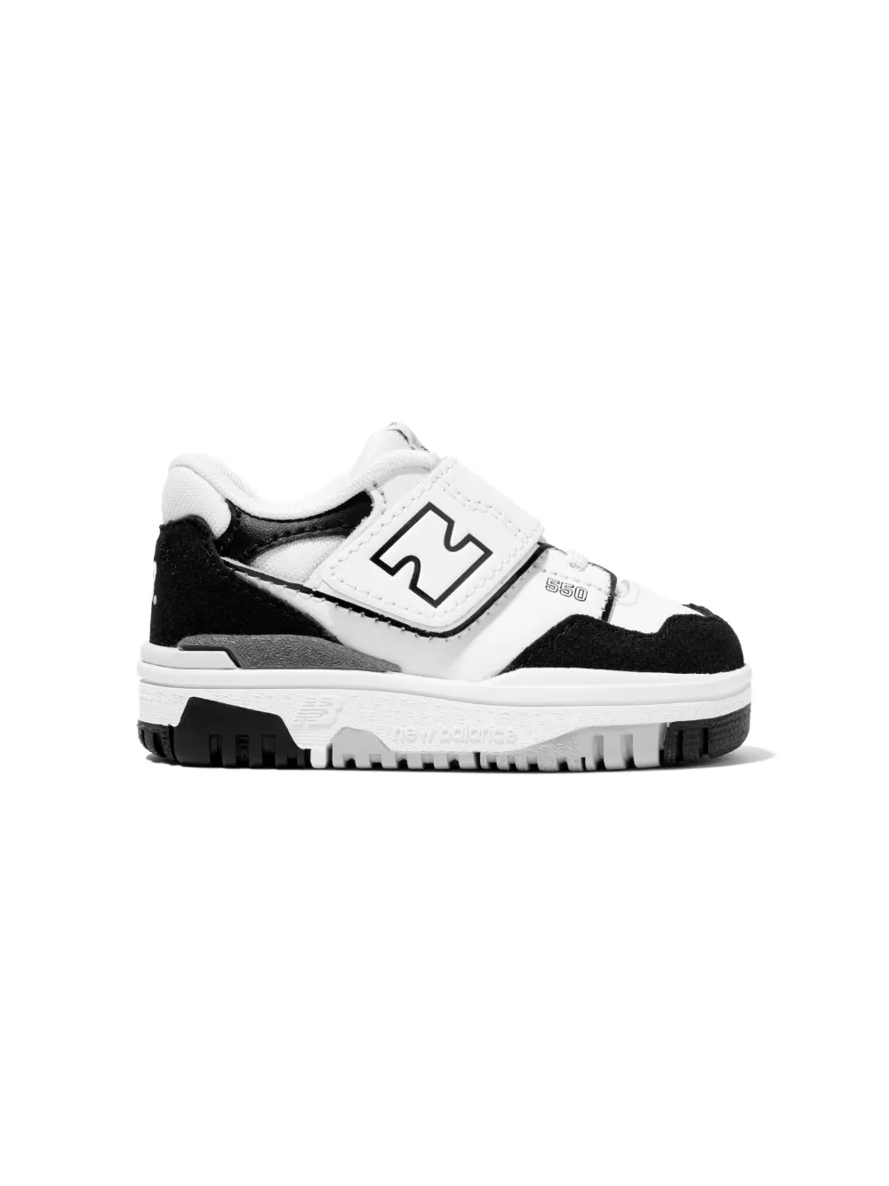 New Balance Kids 550 faux-leather sneakers Black
