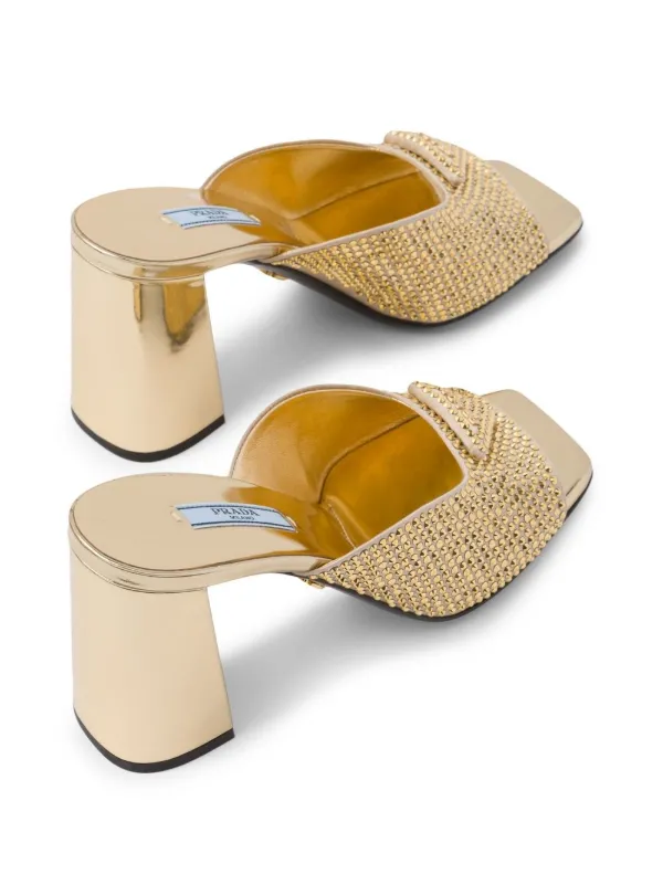 Prada embellished mules online