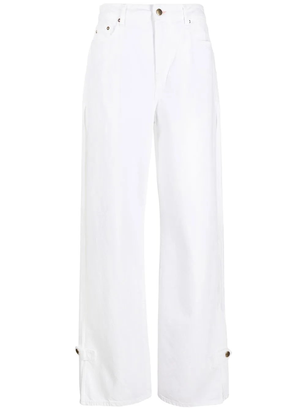 

Washington Dee Cee side-slits organic-cotton jeans - White