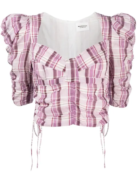 MARANT ÉTOILE checked printed top