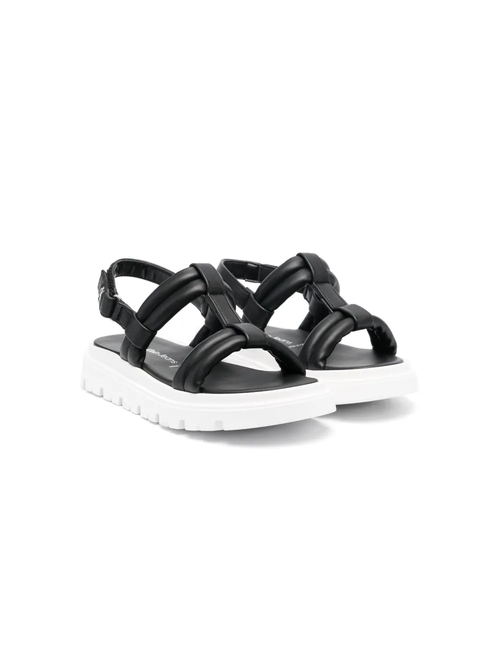 Calvin Klein Kids' Open-toe Touch-strap Sandals In Black
