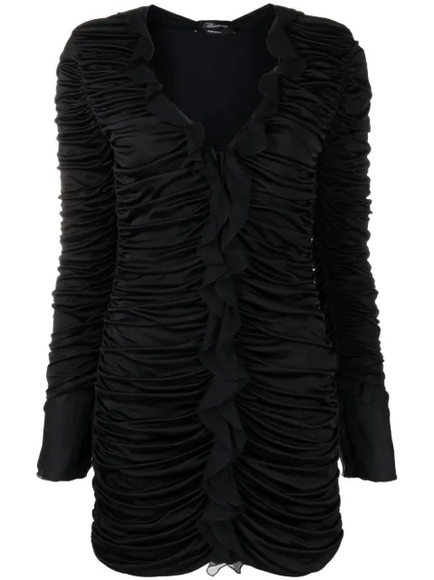 Blumarine draped ruffled dress