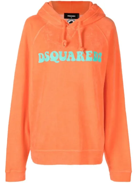 DSQUARED2 long-sleeve logo-print hoodie Women