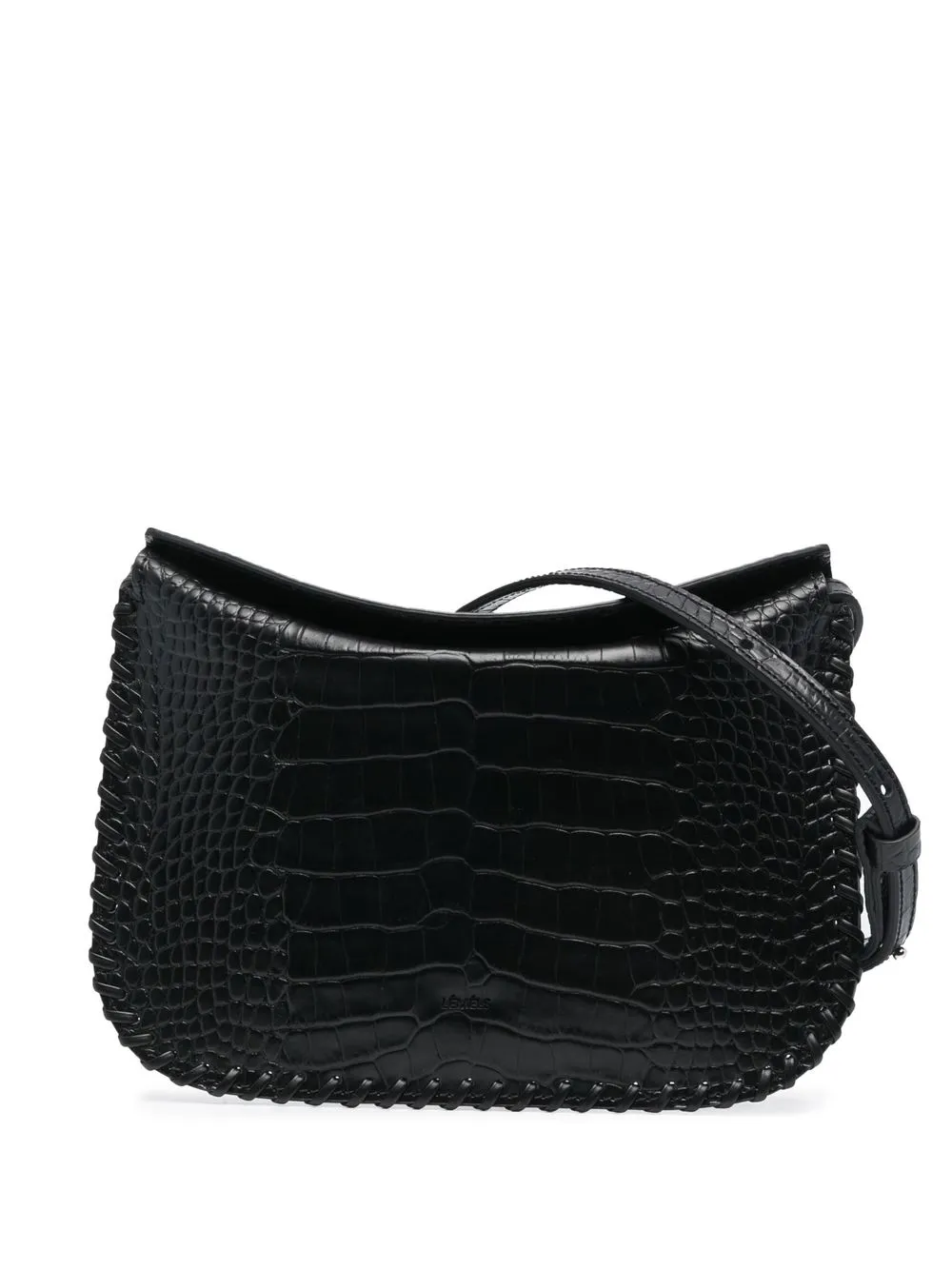 

LEMELS crocodile-effect shoulder bag - Black