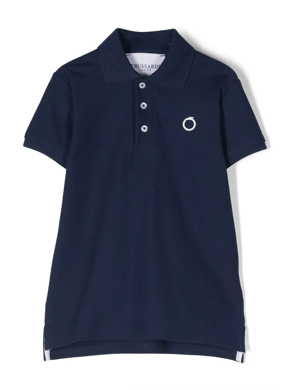 

TRUSSARDI JUNIOR embroidered-logo cotton shirt - Blue