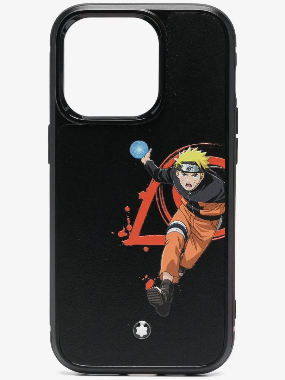 Montblanc graphic print phone case | Black | Image 1