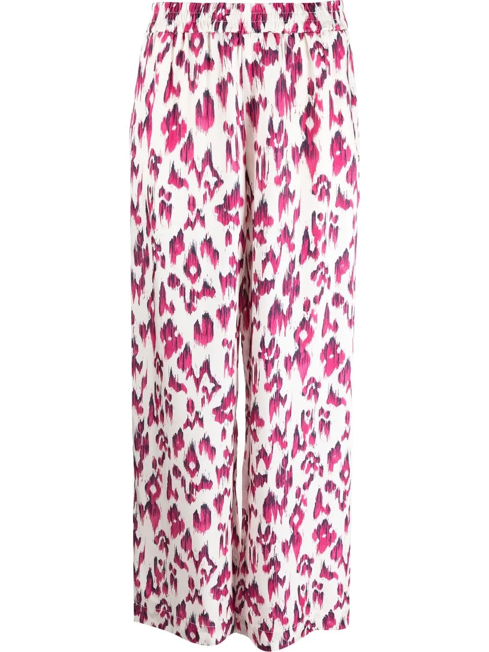 

Scotch & Soda Gia abstract-pattern print trousers - White