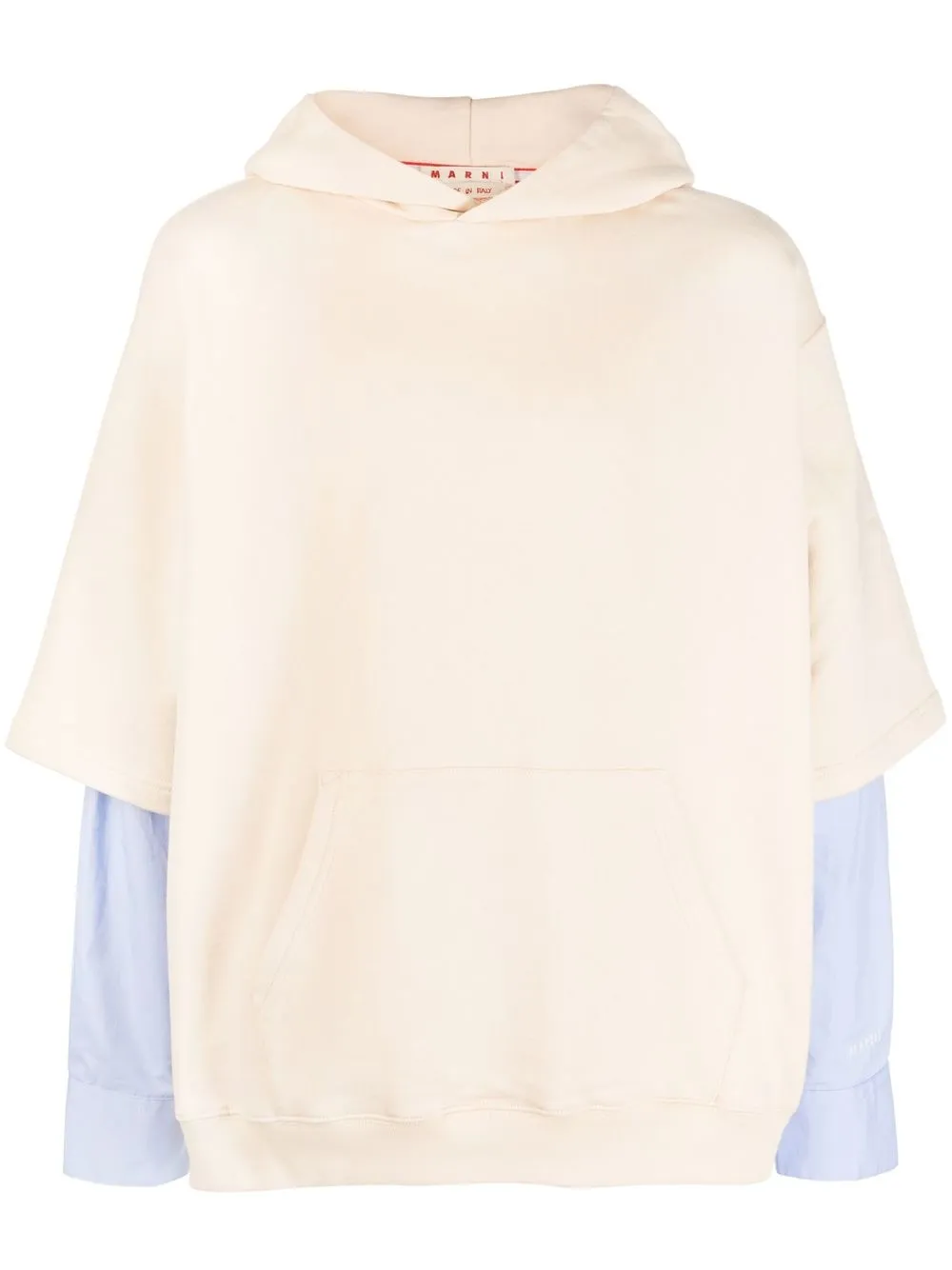 

Marni contrast-sleeve hoodie - Neutrals